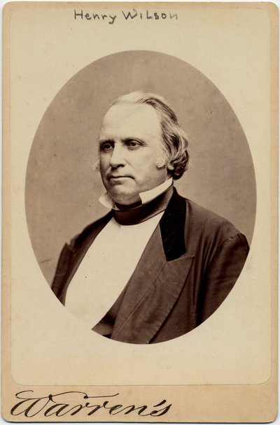 هنري ويلسون (1812-1875) ، نائب رئيس الولايات المتحدة الثامن عشر ؛ تصوير جورج وارن ، بوسطن (صورة زخرفية) بواسطة مصور أمريكي
