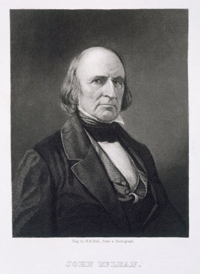 جون ماكلين (1785-1861) منقوش بواسطة هنري بريان هول (1808-1884) بعد التقاط صورة فوتوغرافية بواسطة مصور أمريكي