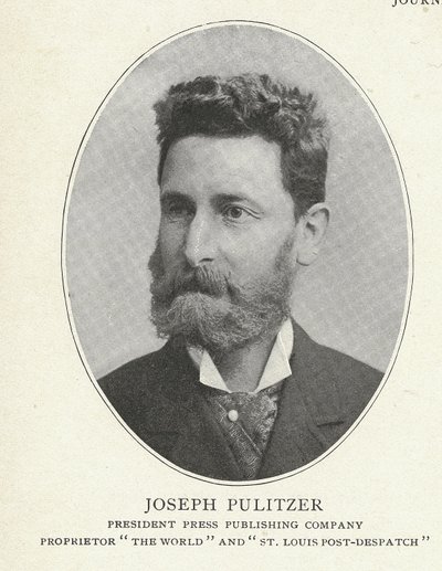 جوزيف بوليتسر ، رسم توضيحي من "سكان نيويورك البارزون في 1896-1899: مجلد مصاحب لكتيب كينغ لمدينة نيويورك" بواسطة مصور أمريكي