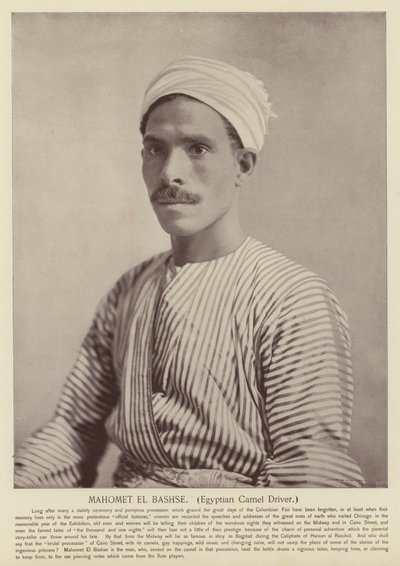 محمد الباشى سائق الجمال المصري بواسطة مصور أمريكي
