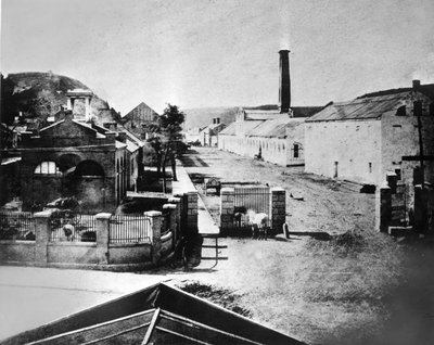 مصنع المسك لمستودعات الأسلحة الأمريكية في هاربرز فيري ، 1865 بواسطة مصور أمريكي