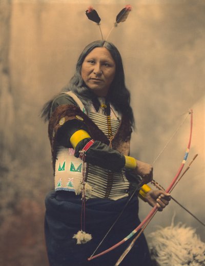 صورة Oglala Sioux الصراخ في بواسطة مصور أمريكي