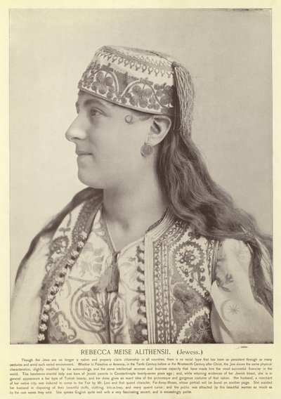 ريبيكا ميز Alithensii ، Jewess بواسطة مصور أمريكي