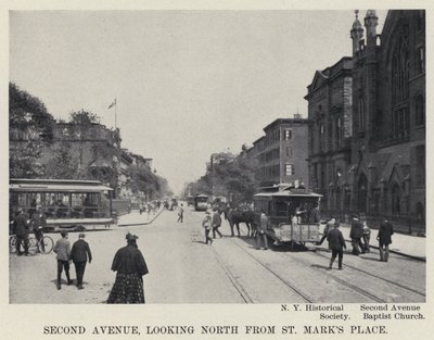 Second Avenue, looking North from St Mark