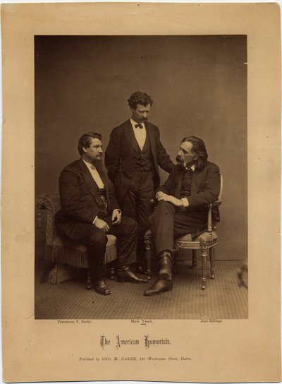 The American Humorists ، صورة جماعية لجورج إم بيكر ، بوسطن (صورة زخرفية) بواسطة مصور أمريكي