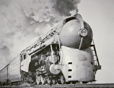 `` Empire State Express '' لنظام نيويورك المركزي في عام 1938 (صورة b / w) بواسطة مصور أمريكي