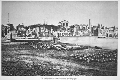 The ruined city of Richmond, Virginia, at the war