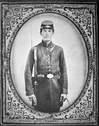 Unknown Union soldier (b/w photo) بواسطة مصور أمريكي