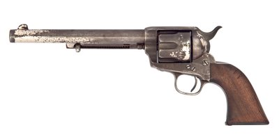 .44-40 "موديل 1873" من ست طلقات أحادية الحركة ، بواسطة كولت ، هارتفورد ، 1881 بواسطة المدرسة الأمريكية