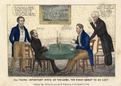 كل أربع: حالة مهمة من اللعبة - العبد على وشك أن يضيع ، 1836 بواسطة المدرسة الأمريكية
