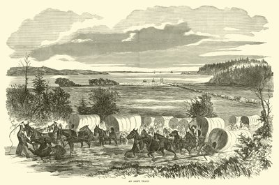 قطار الجيش ، نوفمبر 1862 بواسطة المدرسة الأمريكية