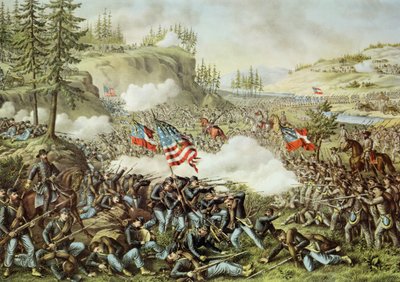 Battle of Chickamauga بواسطة المدرسة الأمريكية