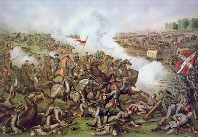 Battle of Five Forks, Virginia بواسطة المدرسة الأمريكية