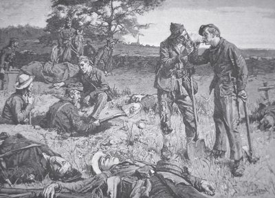 Between the Lines During a Truce (litho) بواسطة المدرسة الأمريكية
