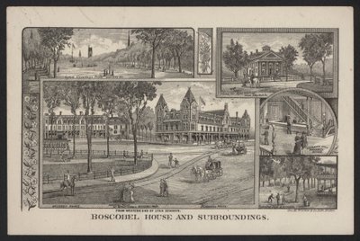 Boscobel House ، والمناطق المحيطة بها بواسطة المدرسة الأمريكية