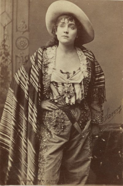 صورة بطاقة مجلس الوزراء للممثل Adah Isaacs Menken بواسطة المدرسة الأمريكية