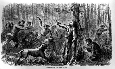 القبض على الهاربين ، من سجن الحياة في الجنوب ، من تأليف ألين أبوت ونشرت في عام 1865 بواسطة المدرسة الأمريكية