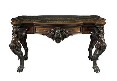 طاولة مركزية ، شركة Gustave Herter ، حوالي 1860 بواسطة المدرسة الأمريكية