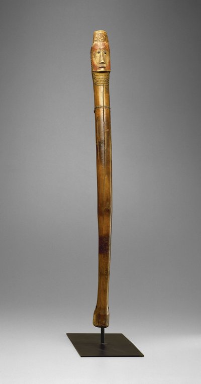 Coup Stick ، Yankton Sioux ، حوالي 1880 (خشب ، مسامير نحاسية ، صبغات وعلامات ملف ساخن) بواسطة المدرسة الأمريكية