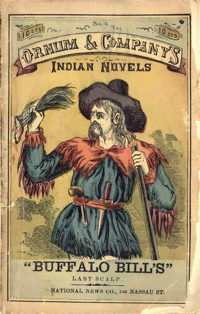 غلاف كتاب "Ornum & Company's - Buffalo Bill's Last Scalp". sd. أوائل القرن العشرين بواسطة المدرسة الأمريكية