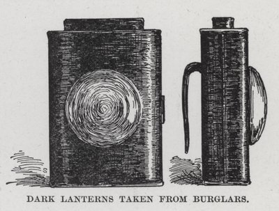 Dark Lanterns taken from Burglars (litho) بواسطة المدرسة الأمريكية