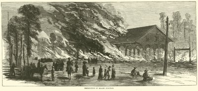 تدمير ميلن جنكشن ، نوفمبر 1864 بواسطة المدرسة الأمريكية