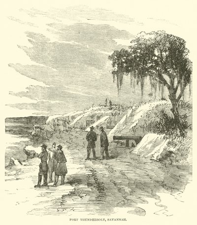 حصن الصاعقة ، سافانا ، ديسمبر 1864 بواسطة المدرسة الأمريكية