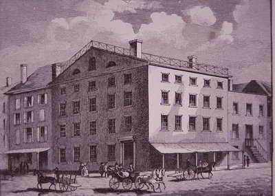 Fraunces Tavern ، مدينة نيويورك (نقش) بواسطة المدرسة الأمريكية