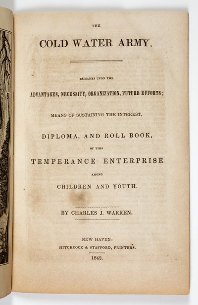 واجهة لجيش المياه الباردة تعهد تشارلز ج. وارن ، 1842 بواسطة المدرسة الأمريكية
