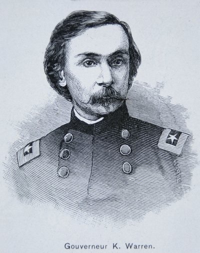 الجنرال جوفيرنور كيمبل وارن (1830-1882) (نقش) بواسطة المدرسة الأمريكية