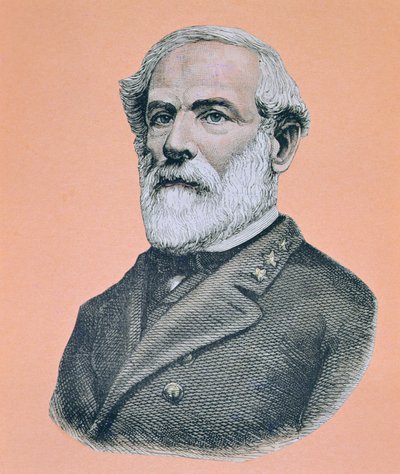 General Robert E. Lee (1807-70) (colour litho) بواسطة المدرسة الأمريكية