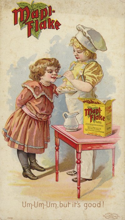 فتاة تأكل Mapi Flake بواسطة المدرسة الأمريكية