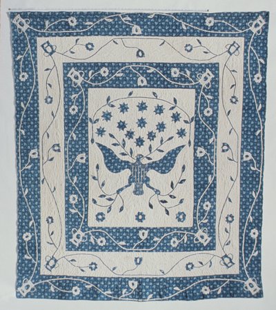 الختم العظيم للولايات المتحدة لحاف بقلم سوزان سترونج ، ميريلاند أو أوهايو ، c.1830 بواسطة المدرسة الأمريكية