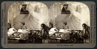 ملاكها الحارس ، c.1899 (صورة مجسمة) بواسطة المدرسة الأمريكية
