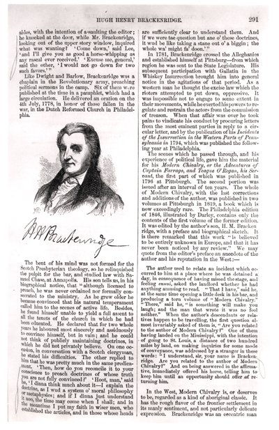هيو هنري براكينريدج (1748-1816) من "موسوعة الأدب الأمريكي" ، بقلم إيفرت أوغوستس دويكنك (1816-78) 1855 بواسطة المدرسة الأمريكية
