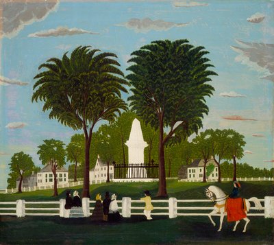 نصب معركة ليكسينغتون ، c.1830 بواسطة المدرسة الأمريكية