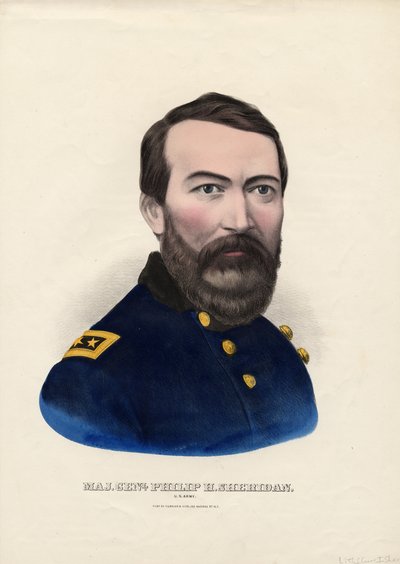 اللواء. فيليب شيريدان ، الجيش الأمريكي ، حانة. بواسطة Currier & Ives ، c.1862-65 بواسطة المدرسة الأمريكية