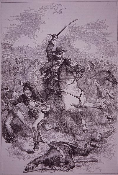 الحرب المكسيكية الأمريكية (1846-48) ، معركة بوينا فيستا بواسطة المدرسة الأمريكية