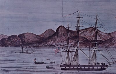 الحرب المكسيكية الأمريكية (1846-48) ، قوات الإنزال البحرية الأمريكية في لوريتو بواسطة المدرسة الأمريكية