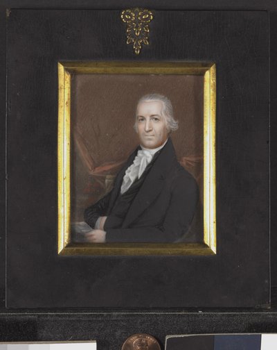 صورة مصغرة لصموئيل أوسجود ، حوالي عام 1789 (ث - ج على العاج) بواسطة المدرسة الأمريكية