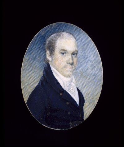 صورة مصغرة لـ William Cadogan Simes (1773-1824) ، ج. 1810-1824 (ألوان مائية على العاج) بواسطة المدرسة الأمريكية