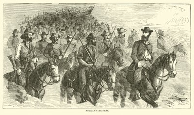 غزاة مورغان ، يوليو 1863 بواسطة المدرسة الأمريكية