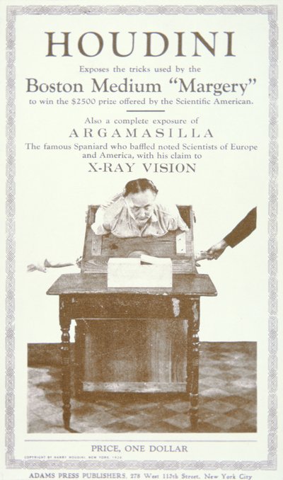 كتيب يفضح الحيل التي استخدمها وسيط بوسطن 'Margery' ، حوالي عام 1924 (مطبوع) بواسطة المدرسة الأمريكية