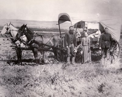 Pioneer family in the Loup Valley, Nebraska بواسطة المدرسة الأمريكية