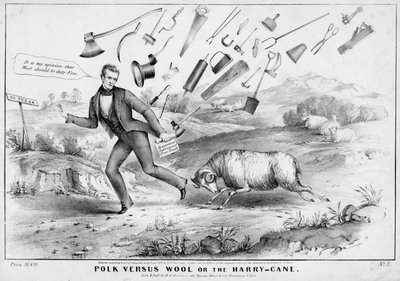 بولك مقابل الصوف ، أو ، The Harry-cane ، نشر بواسطة HR Robinson ، New York ، 1844 بواسطة المدرسة الأمريكية