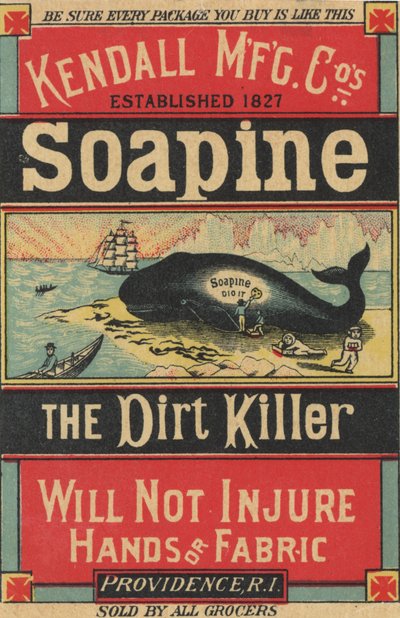 إعلان الملصق Kendall Mfg. Cos Soapine ، c.1890 بواسطة American School