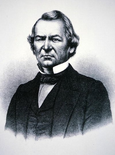 الرئيس أندرو جونسون (1808-1875) (نقش) بواسطة المدرسة الأمريكية