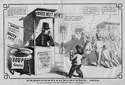 الانتخابات الرئاسية ، 1852 ، نشرها توماس دبليو سترونج ، نيويورك ، 1852 بواسطة المدرسة الأمريكية