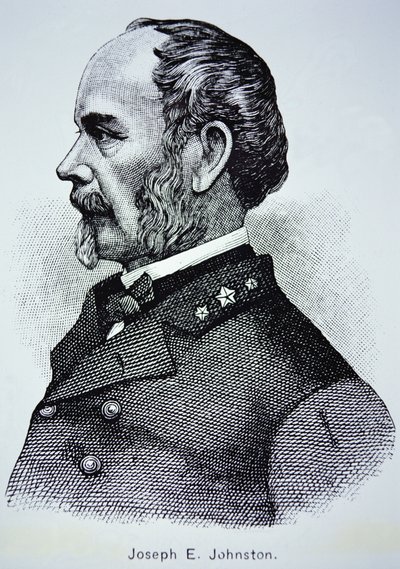 صورة للجنرال جوزيف إي.جونستون (1807-1891) (ليثو) بواسطة المدرسة الأمريكية