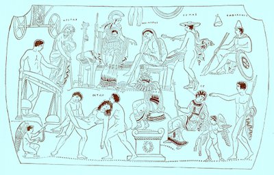 فدية Hektor ، توضيح من تاريخ اليونان بواسطة فيكتور دوروي ، نشر عام 1890 (صورة محسنة رقميًا) بواسطة المدرسة الأمريكية